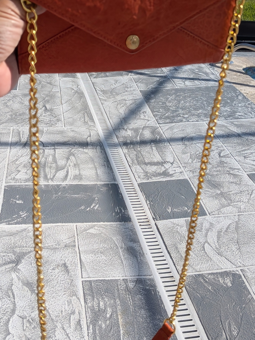 Rebecca Minkoff Mini MAC Crossbody – Rare Orange Ostrich Embossed Leather